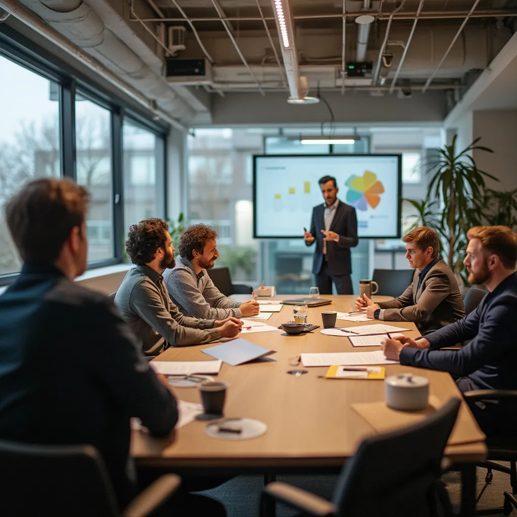 Atelier de travail avec un client