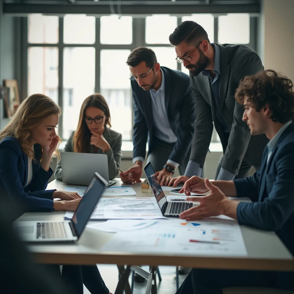 Équipe de LogiConseil en pleine collaboration
