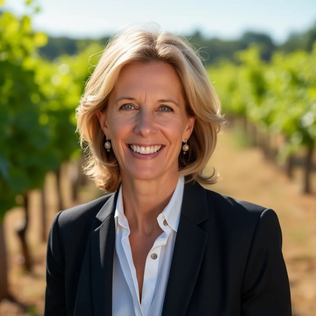 Portrait de Brigitte Macron, Directrice Générale de 'Vins de Prestige SAS'